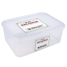 PL STATIONERY BOX CLR W/NAME TAG 22X16CM