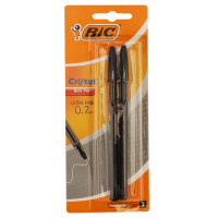 BTS PEN BIC CRYST 2s BLACK U/FINE9291031