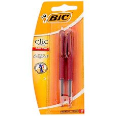 BTS PEN BIC CLIC  2s RED MEDIUM 8947891
