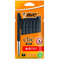 BTS PEN BIC CLIC  7s BLACK MEDIUM5189631
