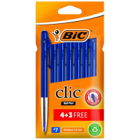 BTS PEN BIC CLIC  7s BLUE MEDIUM 5189621