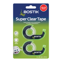 BTS TAPE W/DISPENSER 2s CLEAR BOSTIK BTS TAPE W/DISPENSER 2s CLEAR BOSTIK