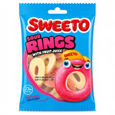 SWT GUMMY SOUR RINGS 80g SWEETO