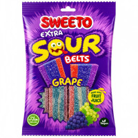 SWT SOUR BELTS GRAPE 75g SWEETO SWT SOUR BELTS GRAPE 75g SWEETO
