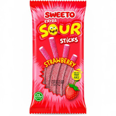 SWT SOUR STICKS STRAWBERRY 75g SWEETO