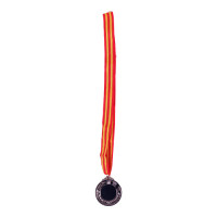 MEDAL SILVER W/RIBBON RND