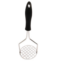 POTATOE MASHER 23cm BLK HANDLE