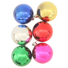 XM DECO BALLS 6PC ASST COLS