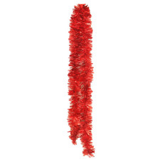 XM TINSEL RED SHINY THICK