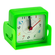 CLK ALARM 6.5CMX6.5CM SQ IN STAND