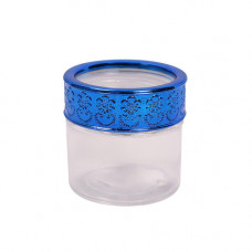 GLW JAR  6cm RND W/TRANS LID