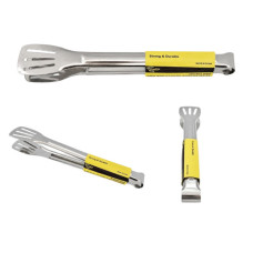 TONGS 28CM SALAD FLAT EDGE S/S
