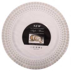 PLASTIC REUSABLE PLATE 3s RND