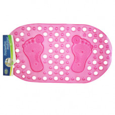MAT ANTI SLIP CLR W/FOOT PRNTS