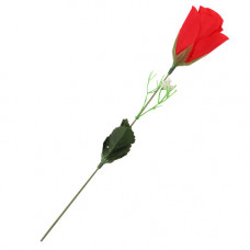 VLT ROSE W/BABY BREATHS IN TUBE 30cm