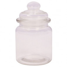 GLASS JAR CLEAR W/LID 12CM