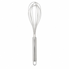 KITCHEN WHISK METAL 17CM W/HOOK
