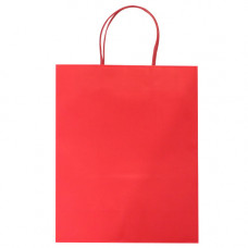 GIFT BAG PLAIN RED LRG