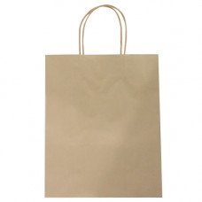 GIFT BAG 26X32CM BROWN PLAIN