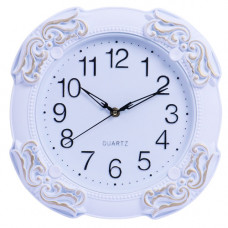 CLK WALL RND WHT/GOLD 29CM