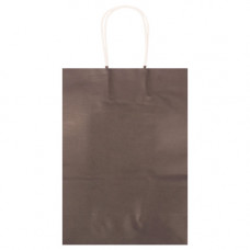 GIFT BAG PLAIN BLACK MED
