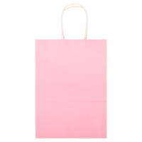 GIFT BAG PLAIN PINK MED