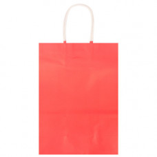 GIFT BAG PLAIN RED MED