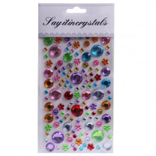 DECO STICKER COL BEADS/FLWS