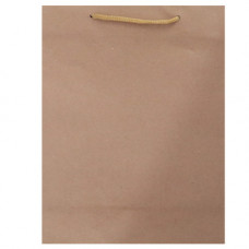 GIFT BAG 20X25.5 MED BROWN