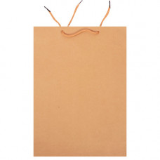 GIFT BAG 34X25 MED BROWN