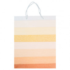GIFT BAG 30.5X25.5CM STRIPE COL MED