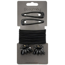 HAIR ACC 2CLIPS/MINI JAW GRIPS/BANDS