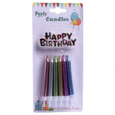 CANDLE BIRTHDAY 12s METALLIC COLOR HBDAY