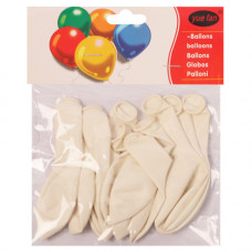 BALLOON  10s WHITE PLAIN
