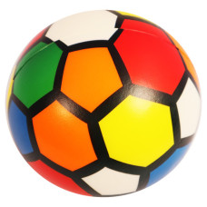 TOY BALL SOFT SOCCER MULTI COLOUR LRG