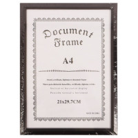 FRAME CERTIFICATE A4 DARK BRWN THIN EDGE