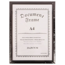 FRAME CERTIFICATE A4 DARK BRWN THIN EDGE