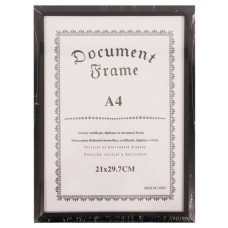 FRAME CERTIFICATE A4 BLACK EDGE