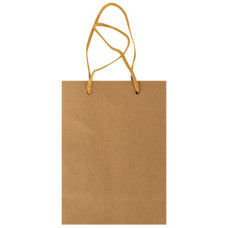 GIFT BAG 11.5X14.5CM BROWN PLAIN