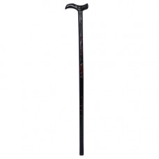WALKING STICK 90CM WOODEN CURVED HNDLE