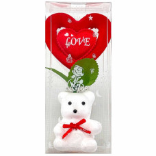 VLT ROSE W/HEART RING AN SML HEART 88B