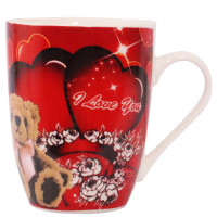 VLT MUG 10.5CM TEDDY W/ROSES