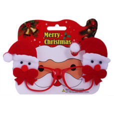 XM GLASSES W/SANTA /SNOWMAN