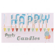 CANDLES BIRTHDAY ALPHEBETS ASRTD COLORS