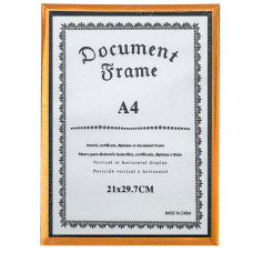 FRAME CERTIFICATE BLK/GLD A4 21X29.7CM