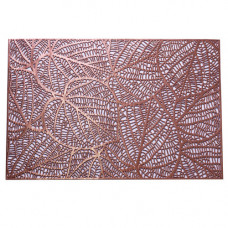 PLACEMAT 45X30CM RECT W/LEAF PATTERN