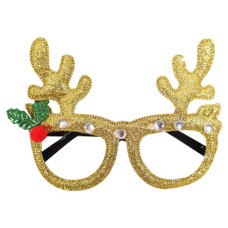 XM DECO REINDEER GLITTER  GLASSES