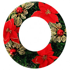XM DECO WREATH W/TINSEL