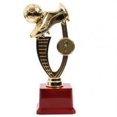 TROPHY PL CUP 24CM GOLD W/BALL AND SHOE