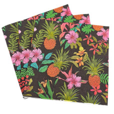 SERVIETTE 20s W/FLOWER DESIGNS ASSORTED